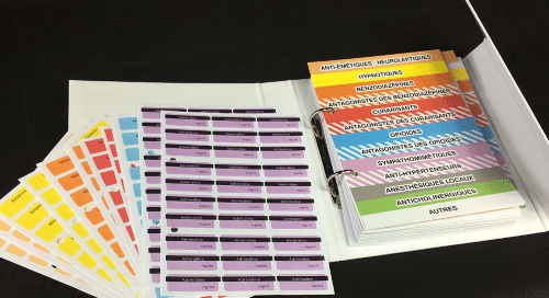 Classeur étiquettes pour Service d'Urgence, SAMU, SMUR...